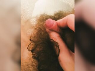 playing with my little schlong in the bathtub unshaved trans masc