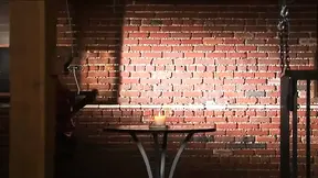 Busty woman's backside pounded by sex slave