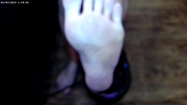 Solo Barefeet POV Dipping into Paraffin Wax