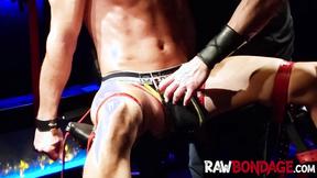 ”Fetish slave endures nipple tease cockplay & punishment”