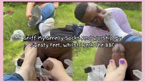 Sniff My Smelly Socks & Worship My Sweaty Soles Whilst I Jerk That BBC! Ft EliteFeetStreet