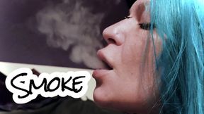 Smoking on the bed
