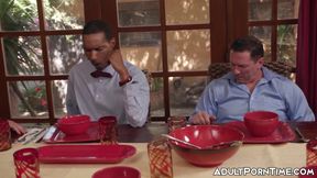 Penelope Woods dinner party turn to a hot and wet gangbang