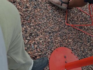 Thick Black Haunches N big beautiful woman Aged Feet with Chunky Moist Yellow Toes