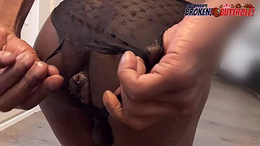 *MEMBERS ONLY* 120 FPS - Black Boy Asshole Spank Bouncing In Super Slow Motion - DJ ButtPussy