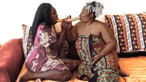 Big Titted BBW Black Lesbian Fucks Neighbor