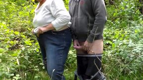 Jen and John fucking in the woods