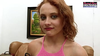 Petite Ginger Luna Parish Masturbates And Rubs Her Pussy With A Dildo!