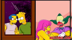 Hilarious Simpsons parody cartoons with hot toon sex
