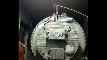 A worker from Ukraine staged a porn show right at work! He started with anal sex and finished with a shot of hot cum on the floor! His superiors fired him after that!