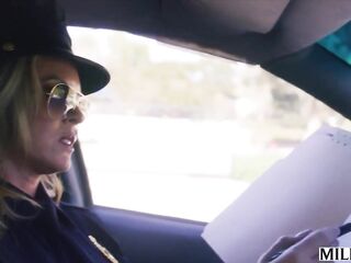 Milfy Officer Pleasing Vickie Teaches Her Bad Hunk Ex a Lesson