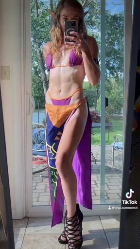 Eva Summers June 2025 Tiktok Princess Zelda Cosplay Compilation