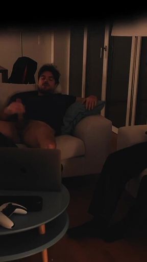 Straight Friend Jerks off with Gay Couple - Real Amateur