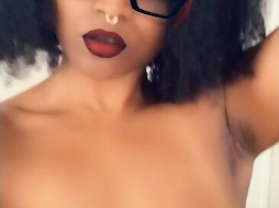 Busty Mixed Girl Flashing Saggy Tits