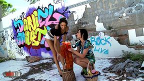 francys belle and amel annoga messy lesbian food sex