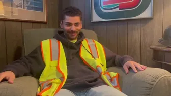 Jasper gets his hairy hole stretched by a big cock