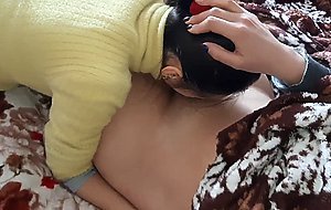 Lesbian illusion, my girlfriend warmed me with her ton