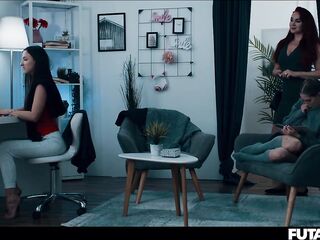 Shemale hentai Lesbo Stepsisters - Shemale T-girl Screws & Creampies Nerdy Golden-haired Angel