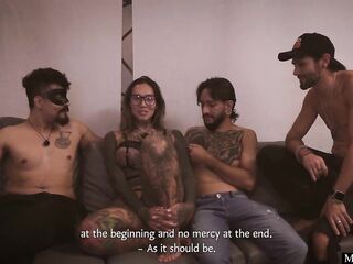 Open casting for the large ass influencer Camila Jimenez ends on a Anal Group-sex