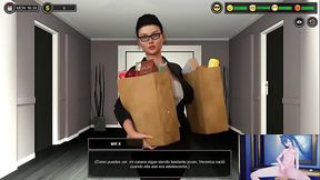 Gameplay Man of the house #1 Ligando con la casera y las compa&ntilde_eras de piso