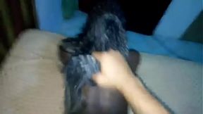 Submissive slut takes big black dick&#x1F32D;, hot and horny&#x1F975; for stepdad