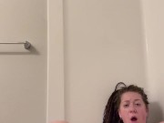 PAWG HIPPY girl RIDES dildo! (Many moans!)