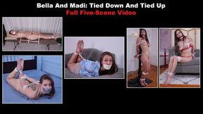 Bella And Madi: Tied Down And Tied Up - FULL FIVE-SCENE VIDEO! 1080p Version