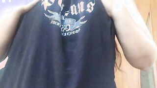 Sweet chubby bimbos take off adorable pajama for you and play with gigantic butt and dripping twat
