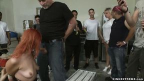 ”Little ginger anal fucked in public”