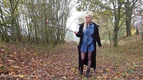Autum walk in Nylon -uncensored-