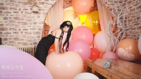 Yuka Pops EVERY Balloon in the Room – One by One