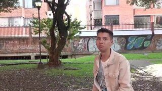 Meeting a handsome lad and inviting him to his place