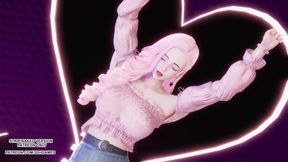 [mmd] Doja Cat - Say so Seraphine Sexy Striptease Dance League of Legends Uncensored Hentai