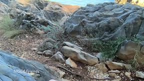 Naked at non nude Beach