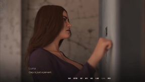 In Security- Luna Cleans Old Pervert Gary's Apartment