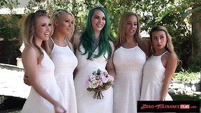 Real wedding orgy of perverted bride, groom and their friends