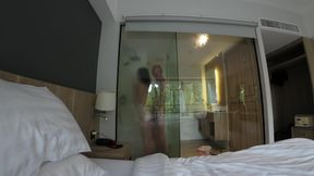 He Teasing Me with His Big Cock While I Shower