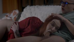 Step Mom Takes a nap While Step Son Uses Her Mouth &amp; Pussy on Christmas