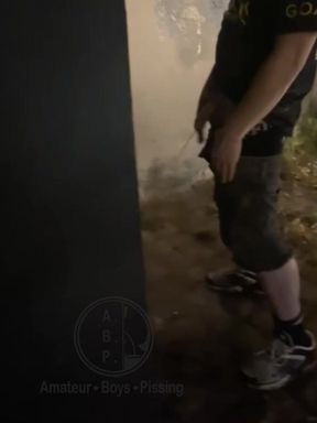 Helping Him Pee in the Street