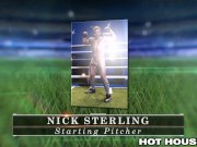 HotHouse Big Dick Muscle Hunk Group Sex With 3 Baseball Players
