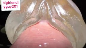 Guy Moaning while Fucking Fleshlight until Creampie with Dirty Talk and Intense Orgasm