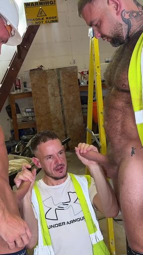 New Apprentice Services the Bosses Huge Cocks!