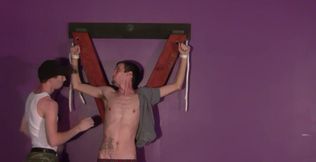 Skinny twink plays dirty bondage games with his horny boyfriend