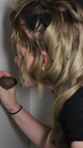 Dummy Blonde Glory Hole Blowjobs   Clip 1