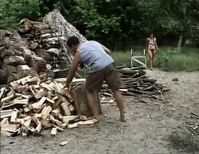 Pigtailed MILF slut gets plowed in the great outdoors