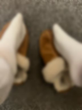 Socked Feet & Ugg Slippers