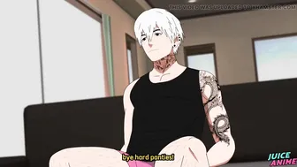 Curious straight stepbro-in-law gets seduced by muscular hentai hunk