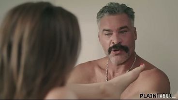 Stepdaughter gets a big cock blowjob from her stepdad
