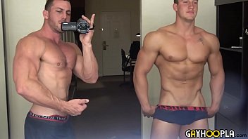 All American Teen Jerks His Muscle Cock &amp_ Cums