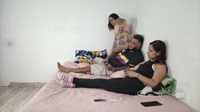 He wouldn't let my girlfriend and boyfriend concentrate and he filled them with farts from all sides